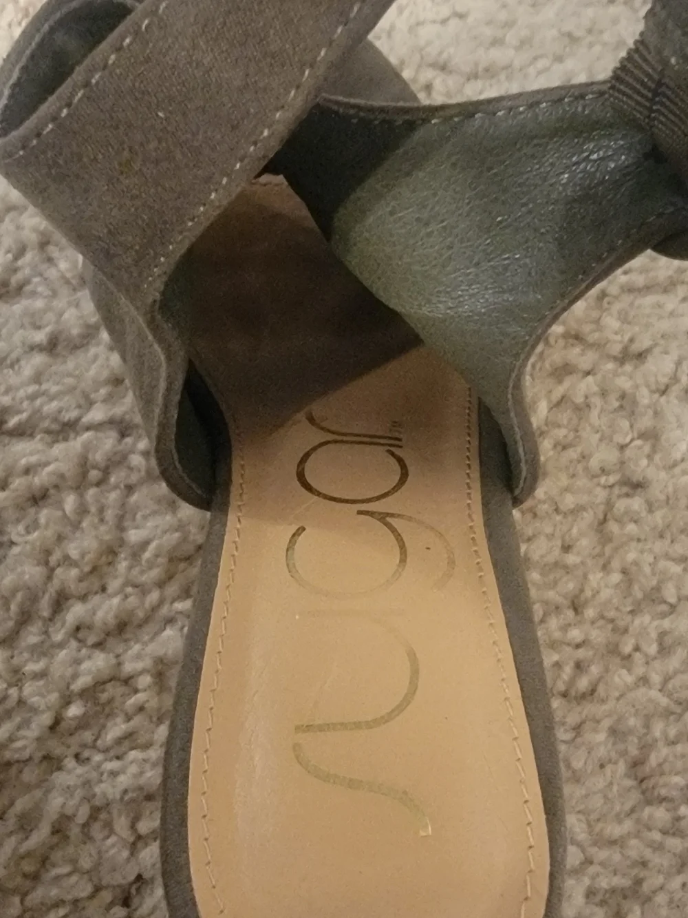 Olive Suede Cork Wedge Sandals - Women's Peep Toe Slingback
